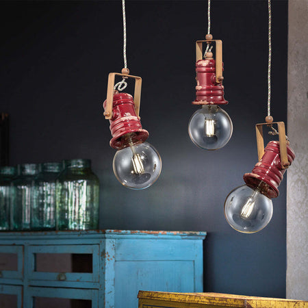 Lampadario-Industrial-Urban-Ferro-E-Ceramica-Vintage-Rosso-1-Luce-E27-19Cm