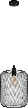 Lampadario-Industrial-Wrington-1-Luce-Acciaio-Nero