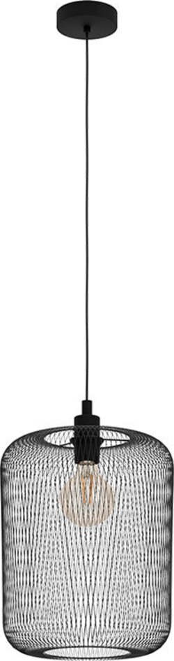 Lampadario-Industrial-Wrington-1-Luce-Acciaio-Nero