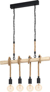 Lampadario-Industrial-Youngstown-4-Luci-Metallo-Nero-E-Marrone