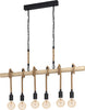 Lampadario-Industrial-Youngstown-6-Luci-Metallo-Nero-E-Marrone