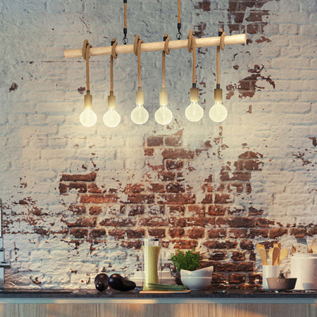Lampadario-Industrial-Youngstown-6-Luci-Metallo-Nero-E-Marrone