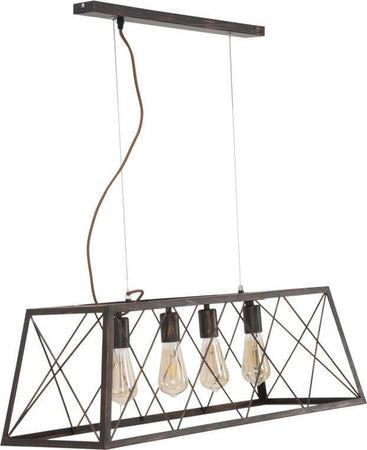 Lampadario Industry Cm 78X30X26,5 Illuminazione/Illuminazione per interni/Lampadari lampade a sospensione e plafoniere/Lampadari Led Mall Home - Napoli, Commerciovirtuoso.it