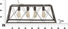 Lampadario Industry Cm 78X30X26,5 Illuminazione/Illuminazione per interni/Lampadari lampade a sospensione e plafoniere/Lampadari Led Mall Home - Napoli, Commerciovirtuoso.it