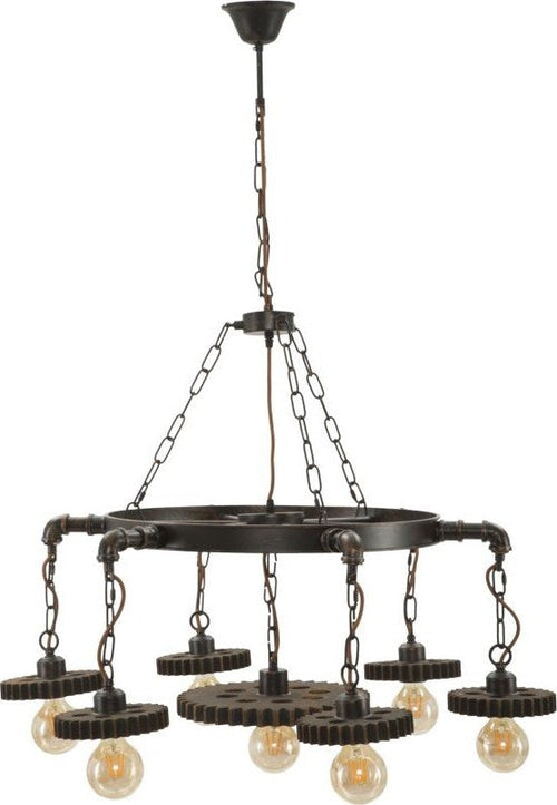 Lampadario Ingranaggio Cm 85X30 Illuminazione/Illuminazione per interni/Lampadari lampade a sospensione e plafoniere/Lampadari Led Mall Home - Napoli, Commerciovirtuoso.it