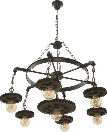 Lampadario Ingranaggio Cm 85X30 Illuminazione/Illuminazione per interni/Lampadari lampade a sospensione e plafoniere/Lampadari Led Mall Home - Napoli, Commerciovirtuoso.it