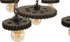 Lampadario Ingranaggio Cm 85X30 Illuminazione/Illuminazione per interni/Lampadari lampade a sospensione e plafoniere/Lampadari Led Mall Home - Napoli, Commerciovirtuoso.it