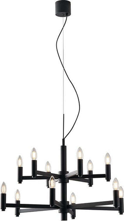 Lampadario Karol Grigio 12Xe14 72X38,5Cm Illuminazione/Illuminazione per interni/Lampadari lampade a sospensione e plafoniere/Lampadari Led Mall Home - Napoli, Commerciovirtuoso.it