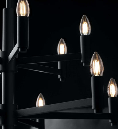 Lampadario Karol Grigio 12Xe14 72X38,5Cm Illuminazione/Illuminazione per interni/Lampadari lampade a sospensione e plafoniere/Lampadari Led Mall Home - Napoli, Commerciovirtuoso.it