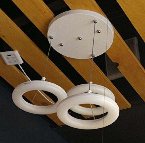 LAMPADARIO LAMPADA 3 ANELLI LUCE LED SOFFITTO SOSPENSIONE PENDENTE POLIURETANO  Trade Shop italia - Napoli, Commerciovirtuoso.it