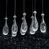LAMPADARIO LAMPADA 6 PENDENTI BOLLICINE ACCIAIO SOFFITTO LUCE LED APPLIQUE DESIGN  Trade Shop italia - Napoli, Commerciovirtuoso.it