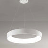 Lampadario Lampada Anello Argento 45cm Luce Led Soffitto Sospensione Pendente Lampadari Trade Shop italia - Napoli, Commerciovirtuoso.it