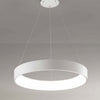 Lampadario Lampada Anello Argento 45cm Luce Led Soffitto Sospensione Pendente Lampadari Trade Shop italia - Napoli, Commerciovirtuoso.it