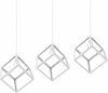 Lampadario Lampada Sospensione Cubo 28cm Design Moderno Paralume Metallo Bianco Casa, arredamento e bricolage > Illuminazione da interno > Lampadari Trade Shop italia - Napoli, Commerciovirtuoso.it