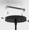 Lampadario Lampada Sospensione Cubo 28cm Design Moderno Paralume Metallo Nero Casa, arredamento e bricolage > Illuminazione da interno > Lampadari Trade Shop italia - Napoli, Commerciovirtuoso.it