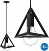 Lampadario Lampada Sospensione Piramide 18cm Design Moderno Paralume Nero Casa, arredamento e bricolage > Illuminazione da interno > Lampadari Trade Shop italia - Napoli, Commerciovirtuoso.it