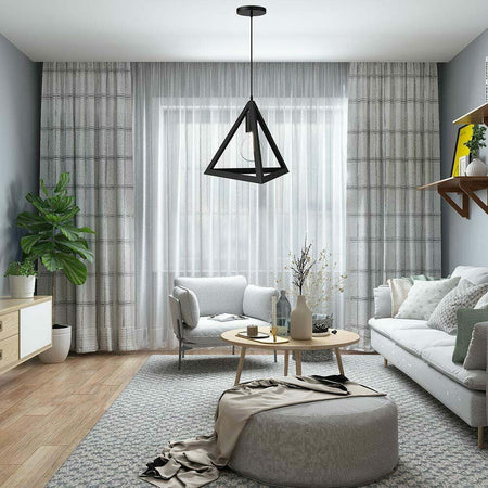 Lampadario Lampada Sospensione Piramide 25cm Design Moderno Paralume Nero Casa, arredamento e bricolage > Illuminazione da interno > Lampadari Trade Shop italia - Napoli, Commerciovirtuoso.it