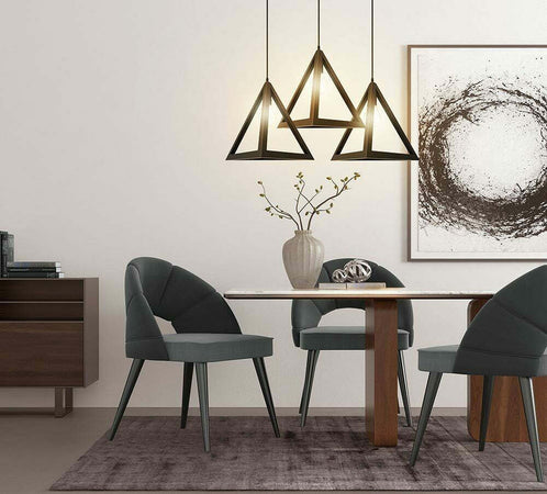 Lampadario Lampada Sospensione Piramide 30cm Design Moderno Paralume Nero Casa, arredamento e bricolage > Illuminazione da interno > Lampadari Trade Shop italia - Napoli, Commerciovirtuoso.it