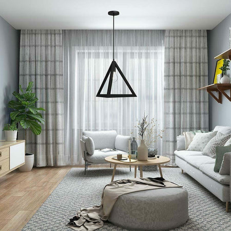 Lampadario Lampada Sospensione Piramide 30cm Design Moderno Paralume Nero Casa, arredamento e bricolage > Illuminazione da interno > Lampadari Trade Shop italia - Napoli, Commerciovirtuoso.it