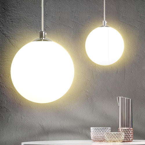 Lampadario-Lampada-Sospensione-Sfera-40-cm-Design-Moderno-Paralume-Vetro-E27