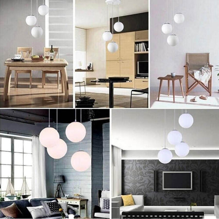 Lampadario-Lampada-Sospensione-Sfera-40-cm-Design-Moderno-Paralume-Vetro-E27