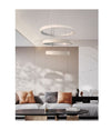 Lampadario Led 62w Design Ad Anelli Effetto Cristallo Luce 4000k 6500k 3000k Lp-26b