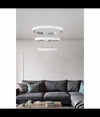 Lampadario Led 62w Design Ad Anelli Effetto Cristallo Luce 4000k 6500k 3000k Lp-26b
