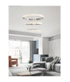 Lampadario Led 62w Design Ad Anelli Effetto Cristallo Luce 4000k 6500k 3000k Lp-26b