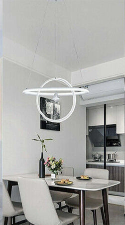 Lampadario Led 70w Lampada 2 Anelli Cristallo Luce 6500k 3000k 4000k Moderno A52 Casa, arredamento e bricolage > Illuminazione da interno > Lampadari Trade Shop italia - Napoli, Commerciovirtuoso.it
