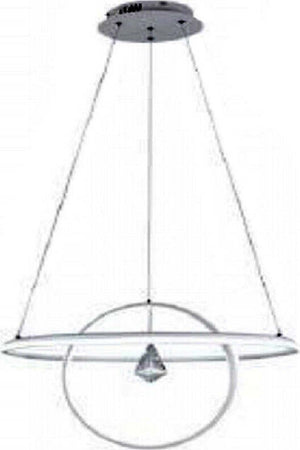 Lampadario Led 70w Lampada 2 Anelli Cristallo Luce 6500k 3000k 4000k Moderno A52 Casa, arredamento e bricolage > Illuminazione da interno > Lampadari Trade Shop italia - Napoli, Commerciovirtuoso.it