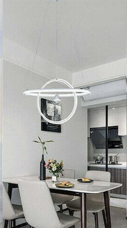 Lampadario Led 70w Lampada 2 Anelli Cristallo Luce 6500k 3000k 4000k Moderno A52 Illuminazione/Illuminazione per interni/Lampadari lampade a sospensione e plafoniere/Lampadari Trade Shop italia - Napoli, Commerciovirtuoso.it