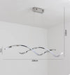 Lampadario-Led-A-Onda-Twist-28-Watt-Luce-Bianca-Color-Argento-Cromato-B56af-Universo