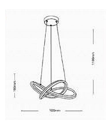 Lampadario Led A Sospensione Moderno Intrecciato Bianco 60w 3 Colori Luce A50-b3c