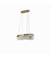 Lampadario Led A Sospensione Oro 35 W Con Cristalli Contemporaneo Luce 6500k B78