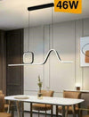 Lampadario Led A Sospensione Soffitto 46 Watt Moderno Nero Luce 6500k 4000k B57 Casa, arredamento e bricolage > Illuminazione da interno > Lampadari Trade Shop italia - Napoli, Commerciovirtuoso.it