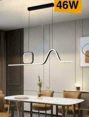 Lampadario Led A Sospensione Soffitto 46 Watt Moderno Nero Luce 6500k 4000k B57 Casa, arredamento e bricolage > Illuminazione da interno > Lampadari Trade Shop italia - Napoli, Commerciovirtuoso.it