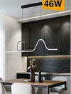 Lampadario Led A Sospensione Soffitto 46 Watt Moderno Nero Luce 6500k 4000k B57 Illuminazione/Illuminazione per interni/Lampadari lampade a sospensione e plafoniere/Lampadari Trade Shop italia - Napoli, Commerciovirtuoso.it