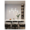 Lampadario Led Da Soffitto Moderno Con Design A 5 Gocce Oro 53w Luce Fredda 6500k Lp-44of