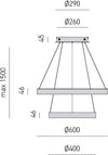 Lampadario-led-Gea-Luce-CRISEIDE-S2P-O-5300Lm-alluminio-sospensione-classica-moderna