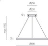 Lampadario-led-Gea-Luce-CRISEIDE-SG-O-4200Lm-alluminio-sospensione-moderna-classica