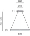 Lampadario-led-Gea-Luce-CRISEIDE-SP-O-3100Lm-alluminio-sospensione-moderna-classica