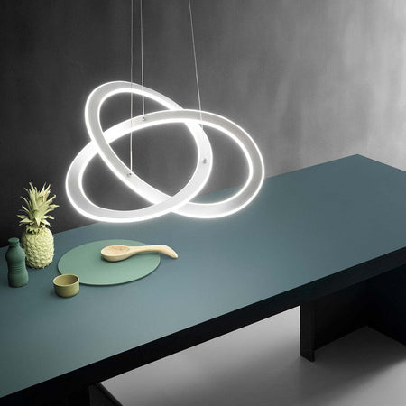 Lampadario-led-Gea-Luce-YARA-SP-N-40W-LED-alluminio-moderno-sospensione