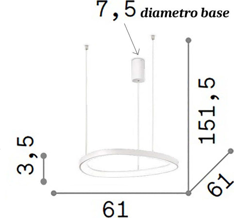 Lampadario-led-Ideal-Lux-GEMINI-SP-D61-6600Lm-lampada-soffitto-moderna