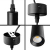Lampadario-Led-Luce-Calda-3-Watt-Da-Soffitto-Stile-Moderno-Nero-A11-nc-Universo