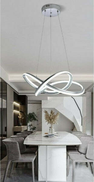 Lampadario Led Moderno Intrecciato Sospensione 60 W Luce 4000k 6500k 3000k A50 Illuminazione/Illuminazione per interni/Lampadari lampade a sospensione e plafoniere/Lampade a sospensione Trade Shop italia - Napoli, Commerciovirtuoso.it