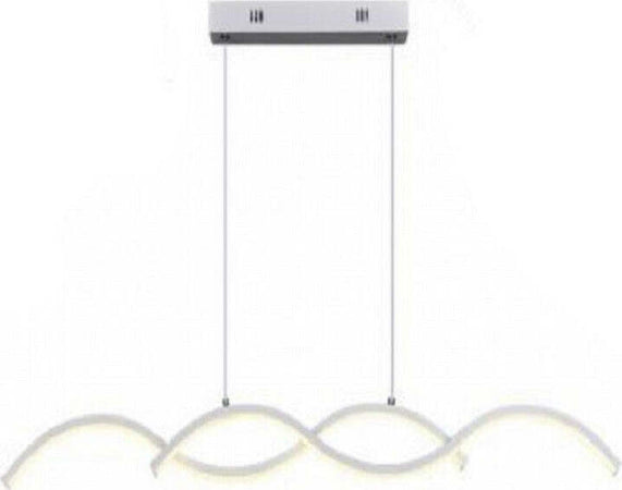 Lampadario Led Moderno Lampada Twist Sospensione 25w Luce 6500k 4000k A43 Bianco Casa, arredamento e bricolage > Illuminazione da interno > Lampadari Trade Shop italia - Napoli, Commerciovirtuoso.it