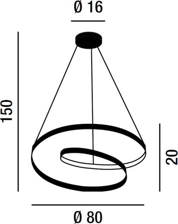 Lampadario-led-nero-Perenz-RITMO-6618-N-LC-LED-sospensione-lampada-soffitto-moderno