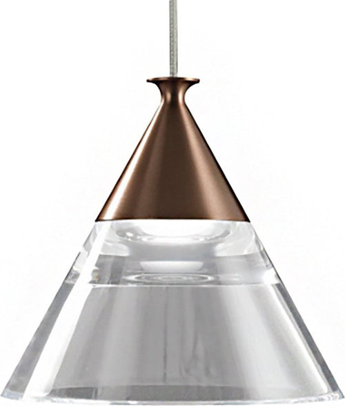 Lampadario-led-Promoingross-CONY-S1-536LM-ORO-ROSATO-lampada-soffitto-cono