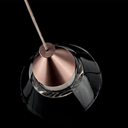 Lampadario-led-Promoingross-CONY-S1-536LM-ORO-ROSATO-lampada-soffitto-cono
