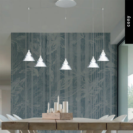 Lampadario-led-Promoingross-CONY-S5A-WH-2677LM-BIANCO-lampada-soffitto-moderna-cono